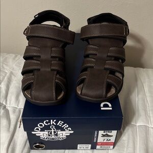 Dockers Men's Dark Brown Sandals